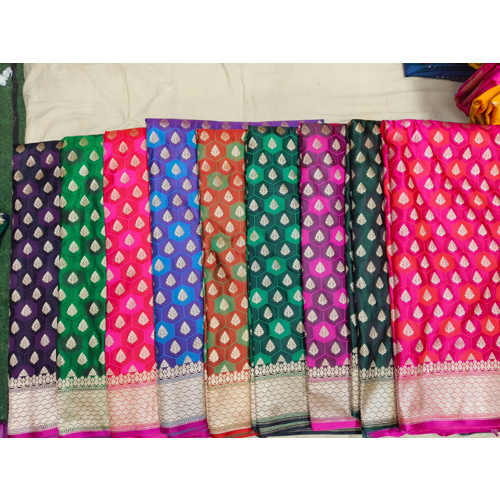 Banarasi Mashru Silk Saree - Color: Multicolor