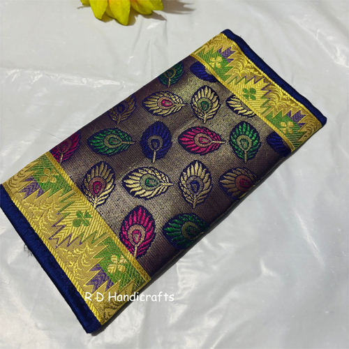 Ladies Banarasi Silk Envelope Clutch