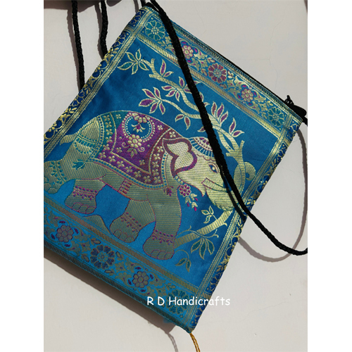 Ladies Banarasi Silk Sling Bag
