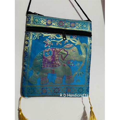 Ladies Banarasi Silk Sling Bag