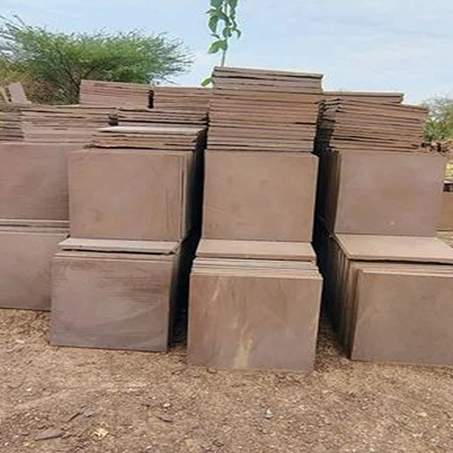 Polished Red Mandana Stone - Shape: Square