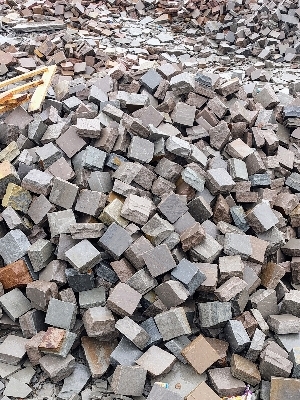 Brown Sandstone Cobbles - Shape: Rectangle