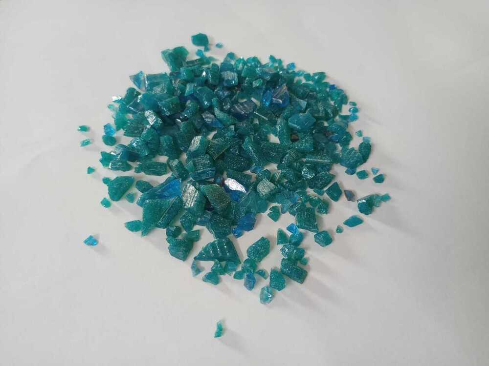 DARK GREEN OPAQUE GLASS CHIPS WITH NATURAL COLOR TERRAZZO FLOORING USED