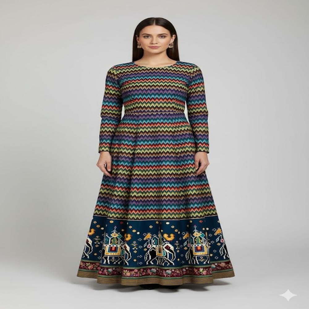 Jacquard Ikat Pattern Fabric ,Designer Fabric