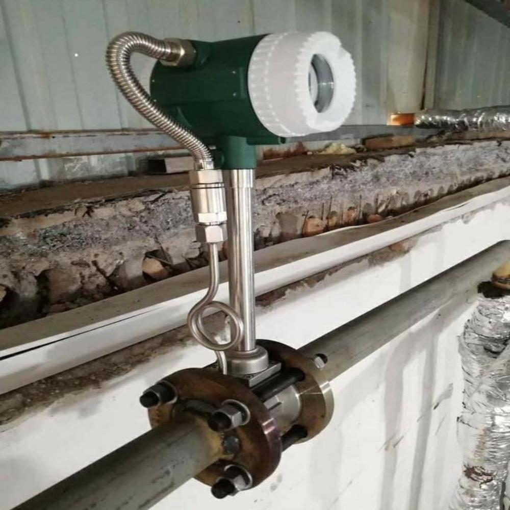 Vortex Flow Meter - Stainless Steel, 8 Kg | 230v Power Supply, High Accuracy (+1.0%), Analog Lcd Display, 4-20ma/rs485 Output