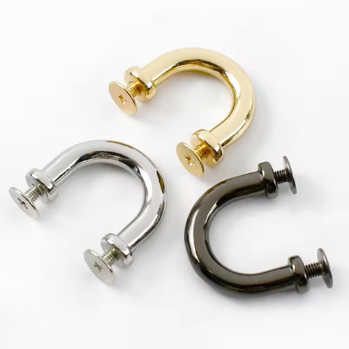 Alloy D-Shaped Arch Buckle for Leather Crafting