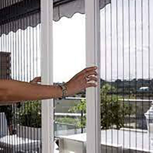 Collapsible Sliding Pleated Mosquito Mesh Door - Design Type: Customized As Required