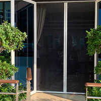 SS Pleated Mesh Coated With PVC Doors