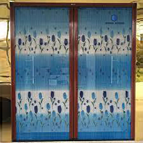 Printed Pleated Mesh Doors - Design Type: Customized As Required