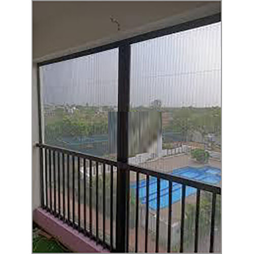 Polyester Pp Pleated Balcony Mesh Window - Design Type: Customized As Required