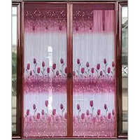 Printed Pleated Mesh Window - Color: Multicolor