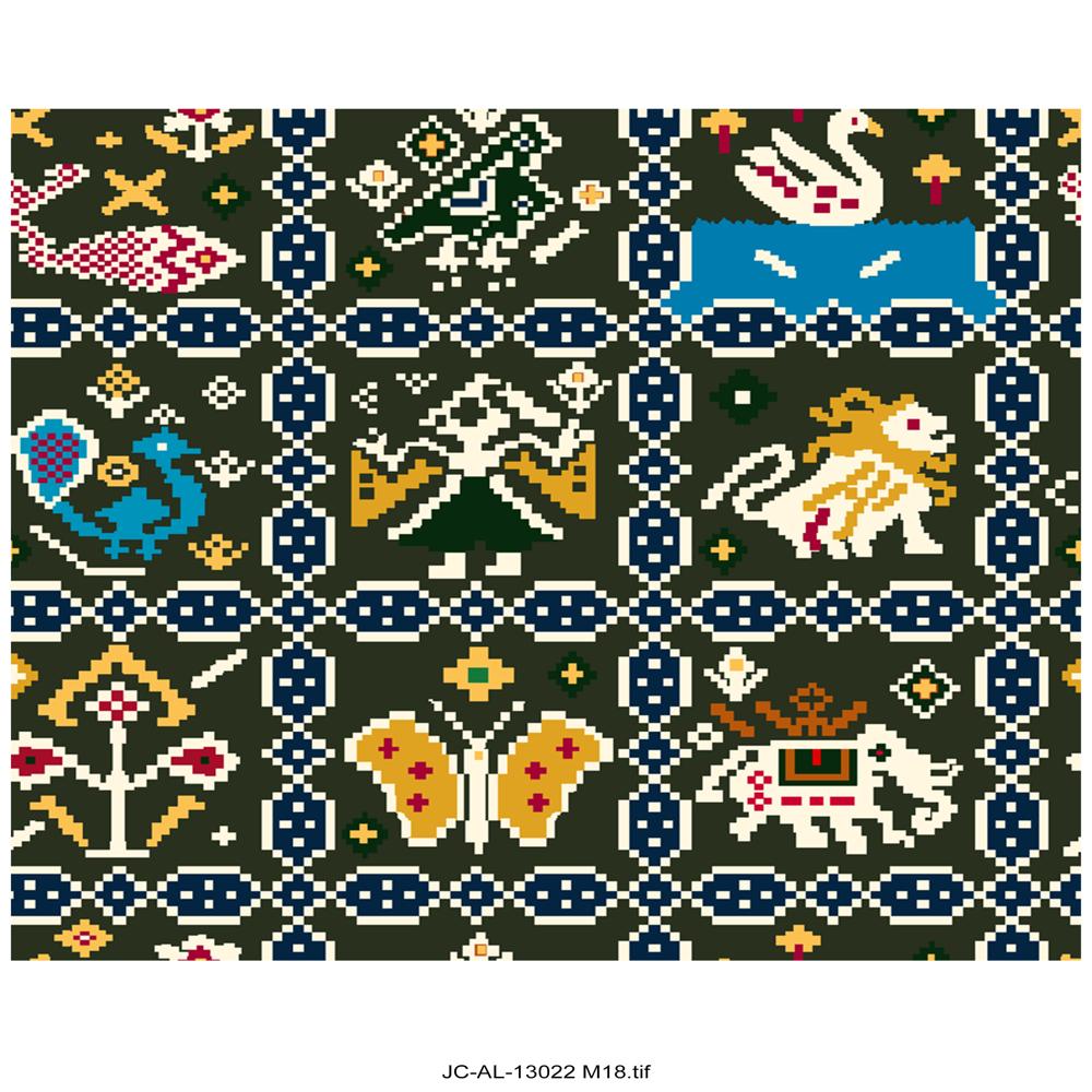 Patola Style print purple fabric