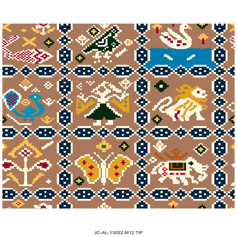 Patola Style print purple fabric