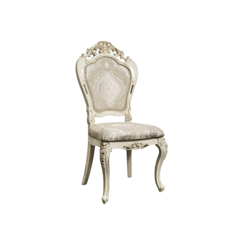French Custom Classical Teak Chair - Artwork: Carving