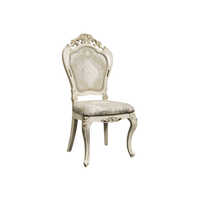 French Custom Classical Teak Chair - Artwork: Carving
