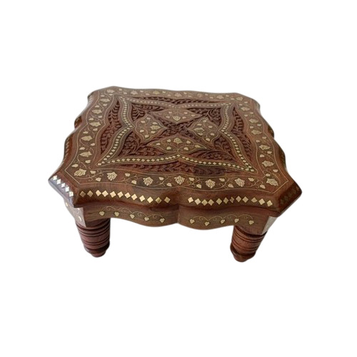 Handcrafted Wooden Patla - Artwork: Carving