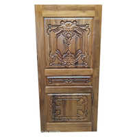Handcrafted Burma Teak Wood Door - Color: Brown