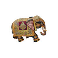 Handcrafted Decorative Elephant - Color: Brown