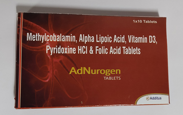 Methylcobalamin Alpha Lipoic Acid Vitamin D3 Pyridoxine HCL And Folic Acid Tablets