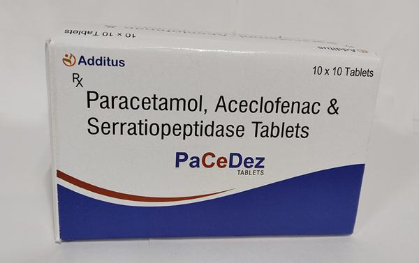 Paracetamol Aceclofenac And Serrationpeptidase Tablets - Drug Type: General Medicines