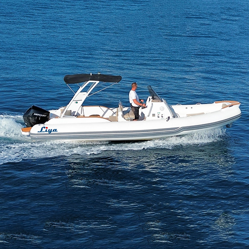 Liya 7.5m Rigid Inflatable Boats Semi Rigid Hull Boat - Capacity: 1800 Kg/hr