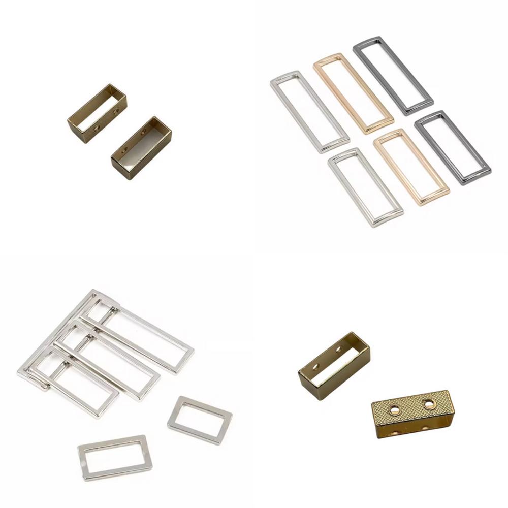 Metal Rectangular Rings for Handbags and Apparel