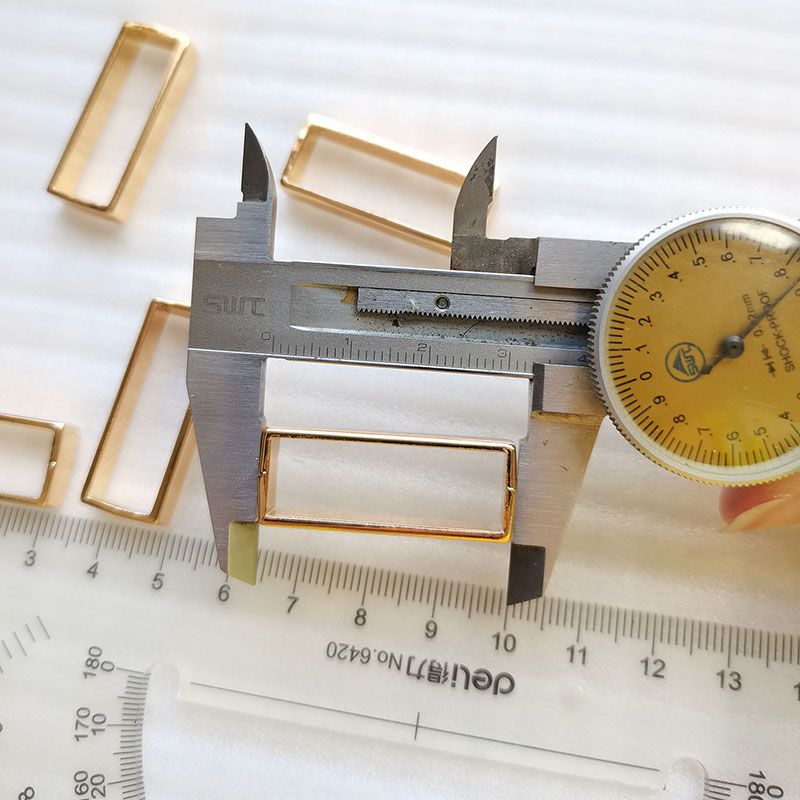 Metal Rectangular Rings for Handbags and Apparel