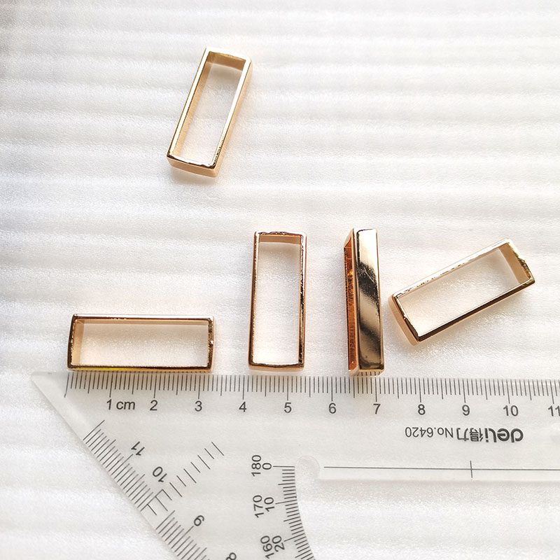 Metal Rectangular Rings for Handbags and Apparel