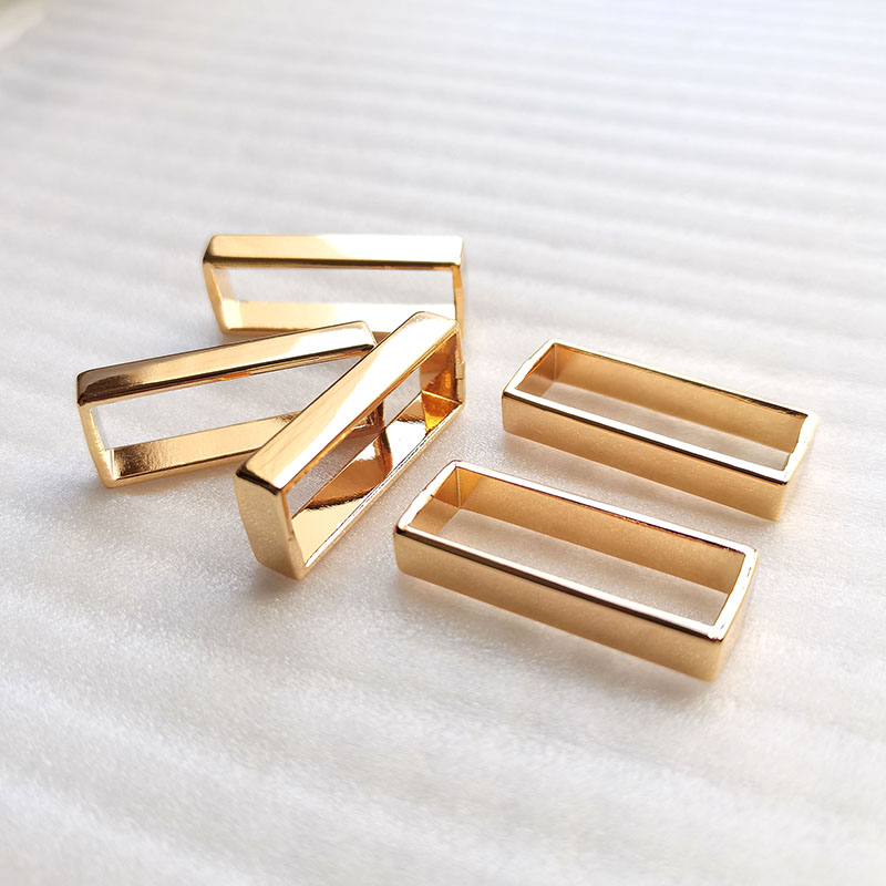 Metal Rectangular Rings for Handbags and Apparel