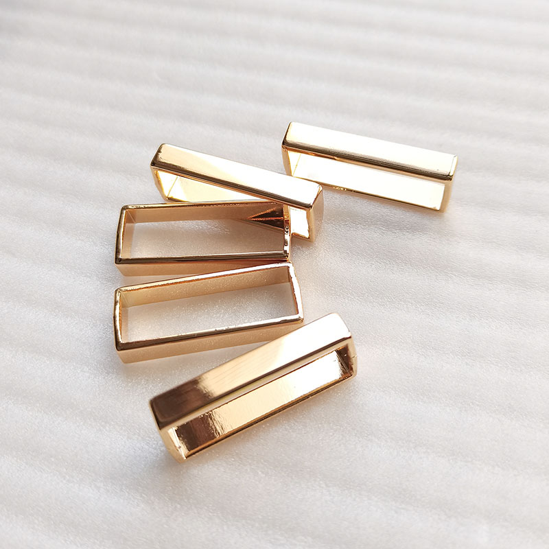 Metal Rectangular Rings for Handbags and Apparel