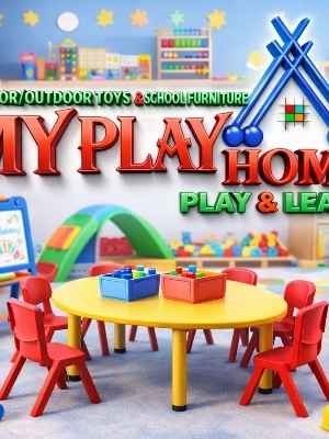 Play School Furniture Desk - Color: Multicolor