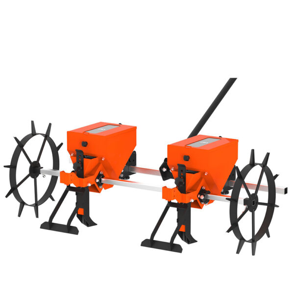 Pro Seeder Two Rows With Handle - Color: Red & Black