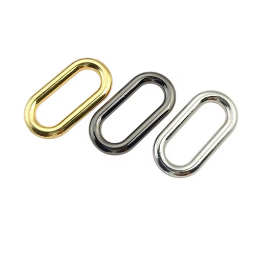 Zinc Alloy Metal Oval Ring for Bag Accessories