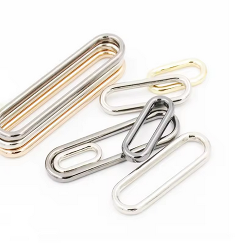 Zinc Alloy Metal Oval Ring for Bag Accessories