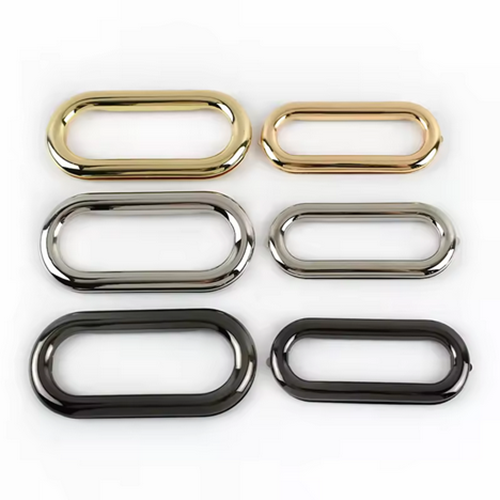 Zinc Alloy Metal Oval Ring for Bag Accessories