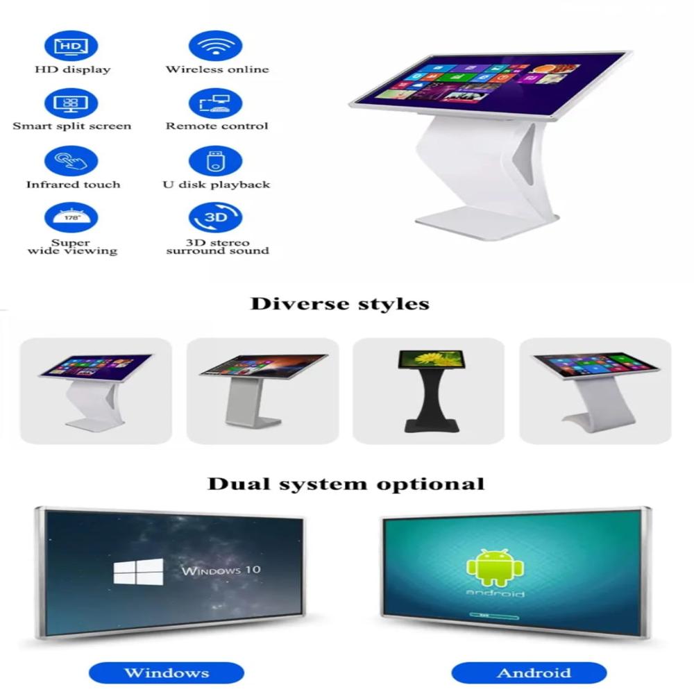 K Shape Advertising Kiosk