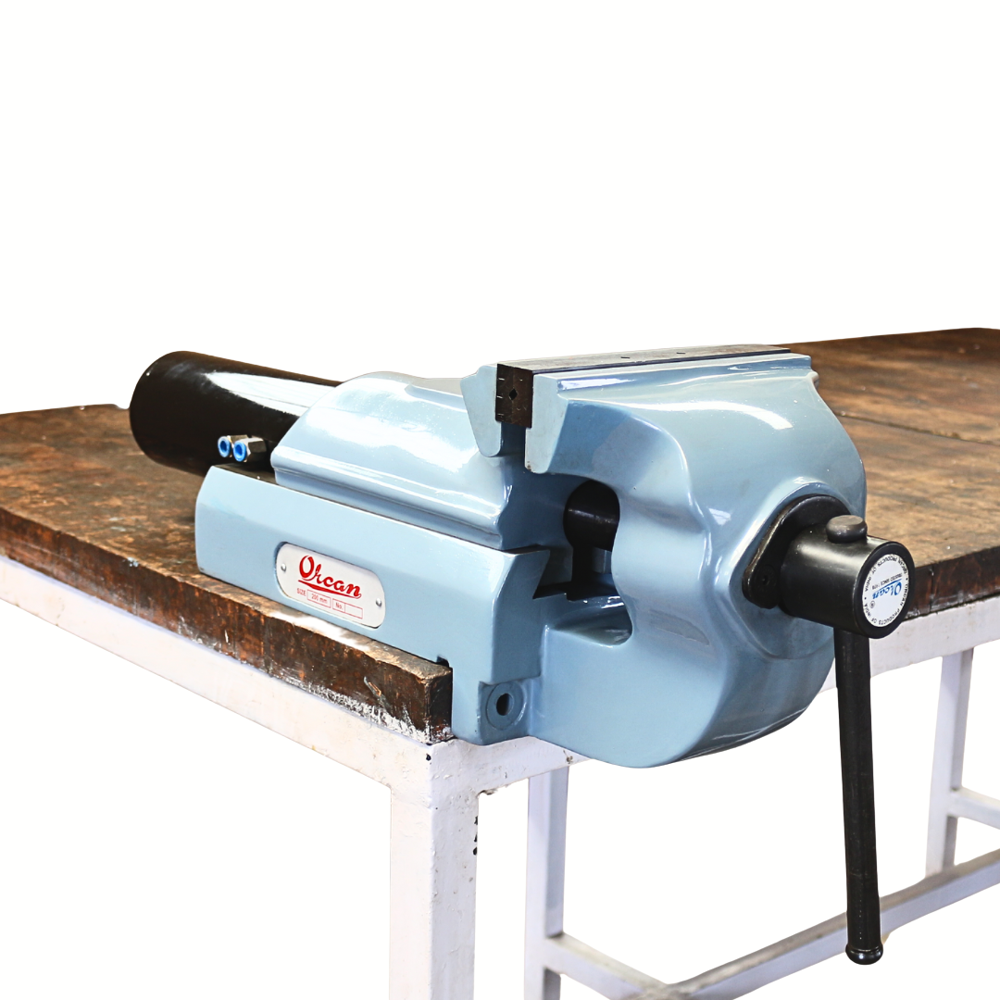 Pneumatic Bench Vice, clamping pressure 1000Kg