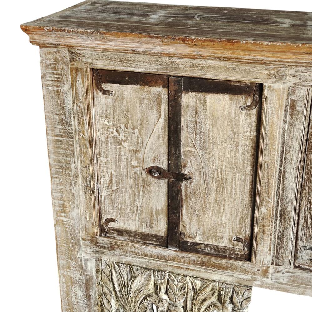 Vintage Wooden Console Table - Artwork: Crafted