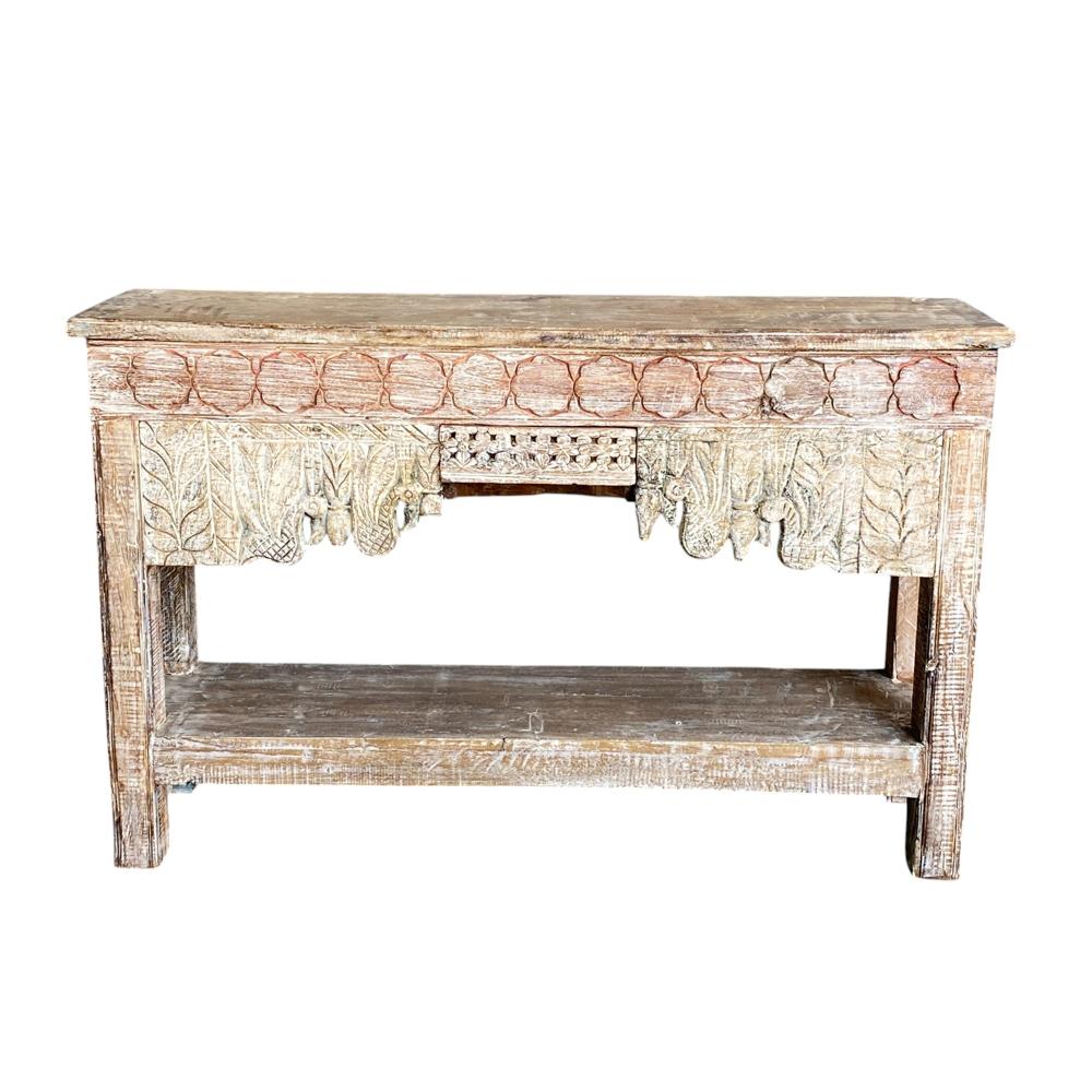 VINTAGE WOODEN CONSOLE TABLE