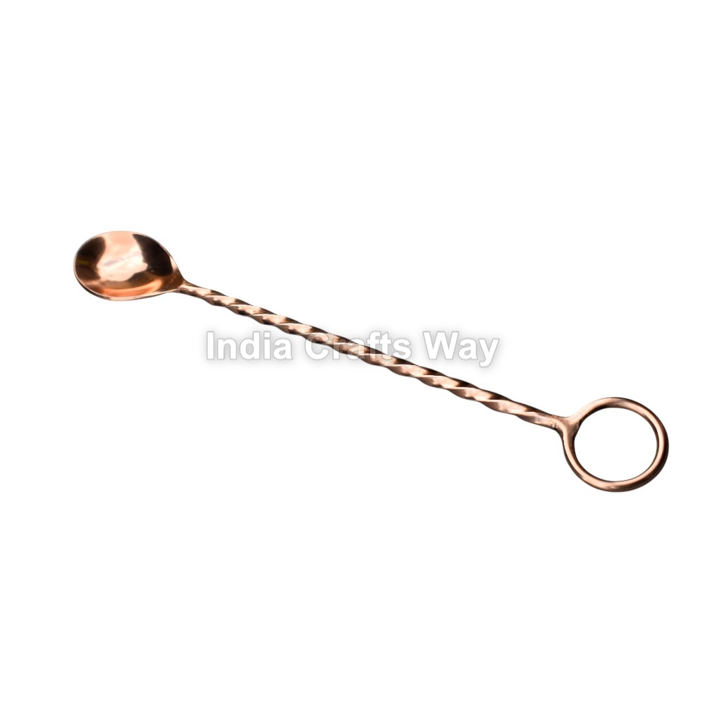 Hand Forged  Medieval Copper Spoon - Color: Golden