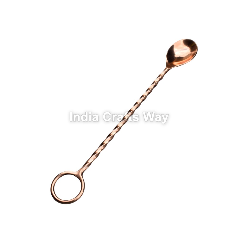 Hand Forged Medieval Copper Spoon - Color: Golden