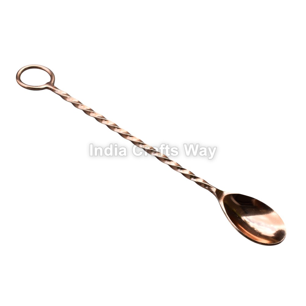 Hand Forged Medieval Copper Spoon - Color: Golden