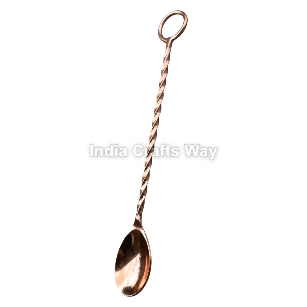 Hand Forged Medieval Copper Spoon - Color: Golden