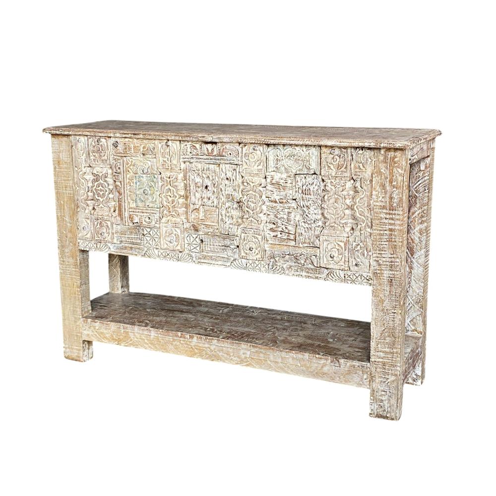Vintage Wooden Console - Artwork: Crafted