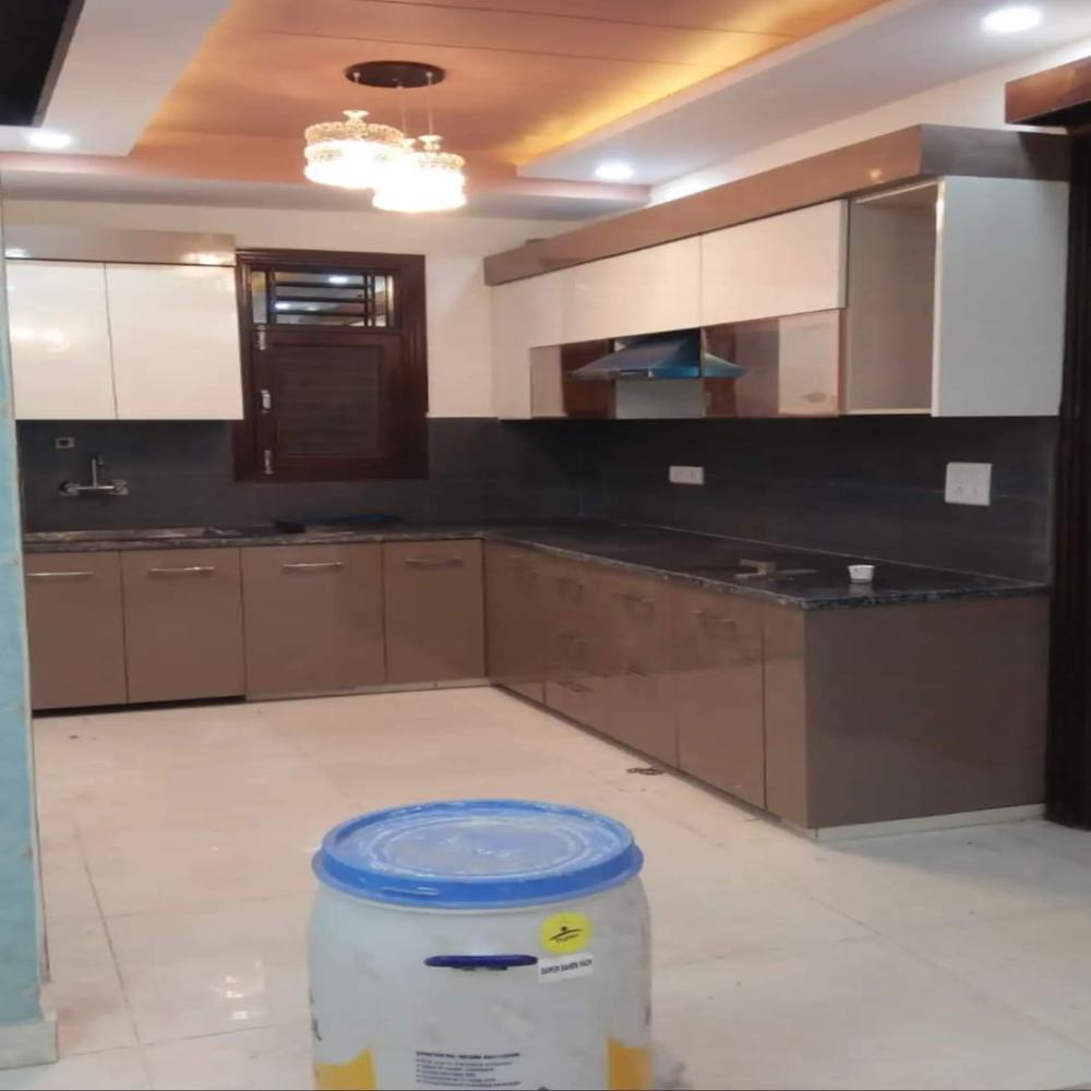 L Shape Modern Pvc Kitchen Cabinet - Color: As Per Availability