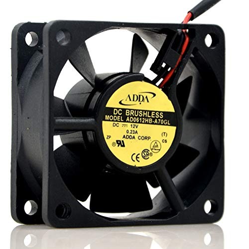 ADDA AD0612HB-A70GL 12V DC 0.23A 6CM 6025mm Plastic double ball Industrial Axial Cooling Fan