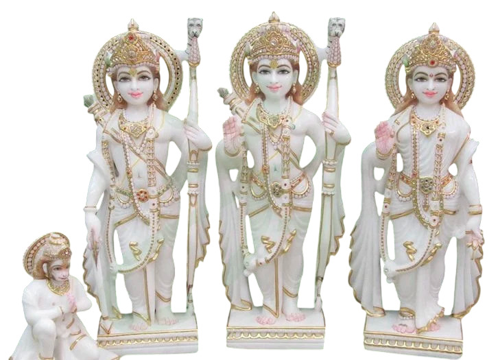 Marble Ram Statue - Color: White