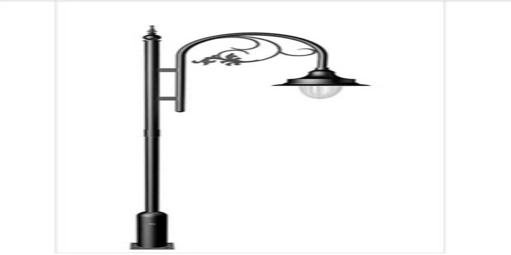 Decorative Lighting Pole - Color: Black