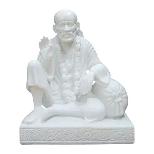Shirdi Sai Baba Statue - Color: White