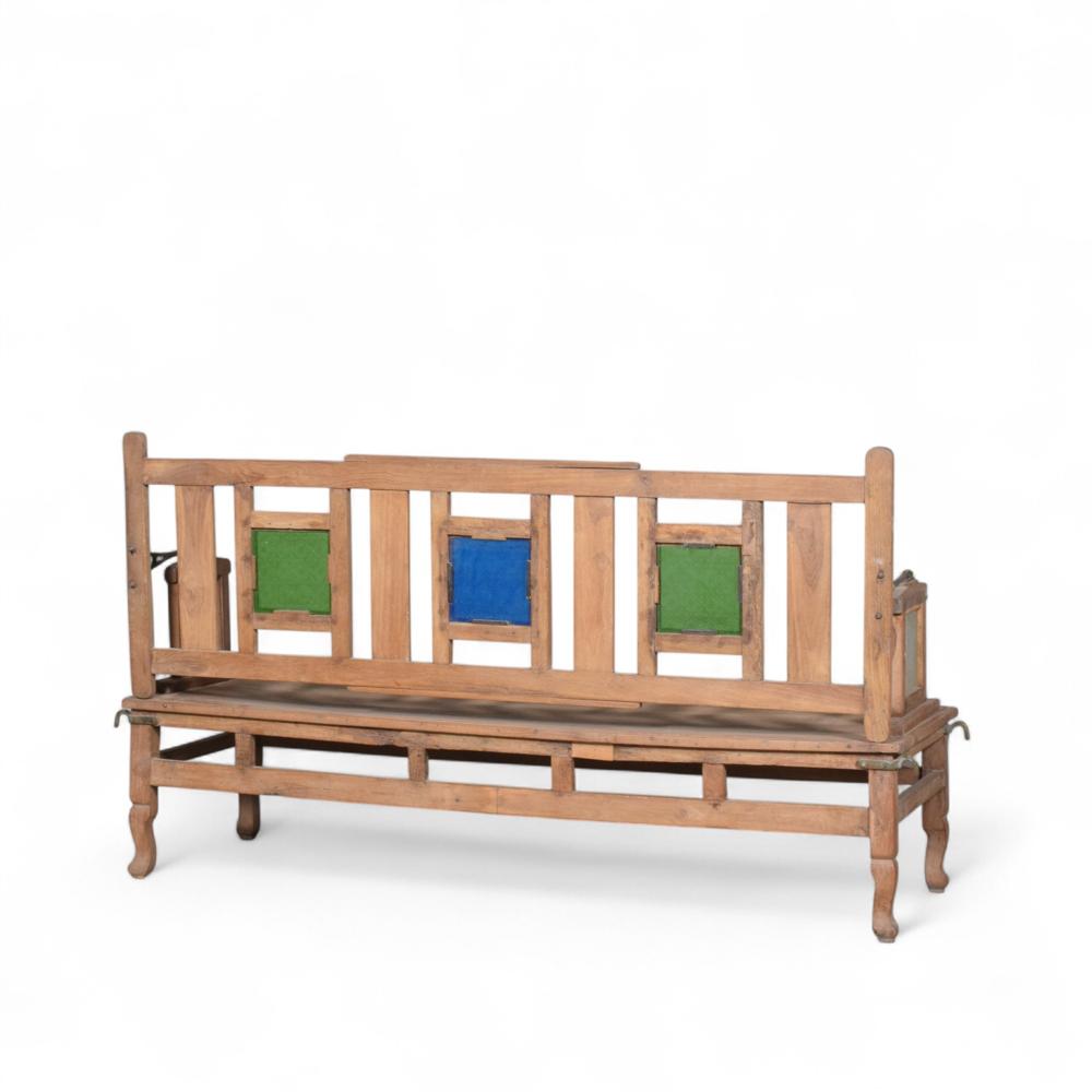 Antique Wooden Bench - Artwork: Crafted